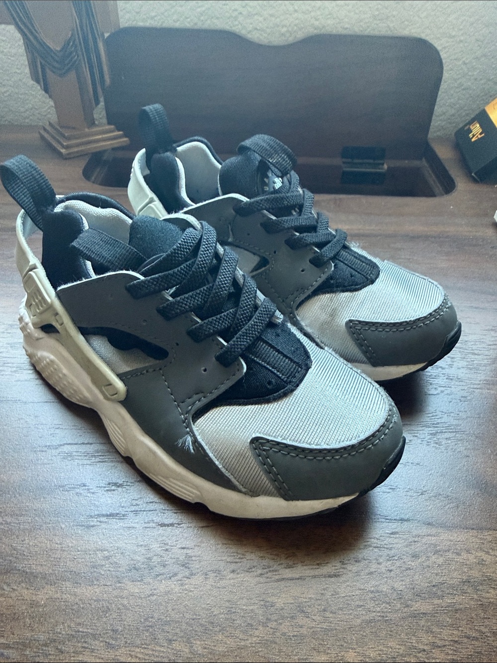 Nike Kids Black and Gray Casual Sneakers